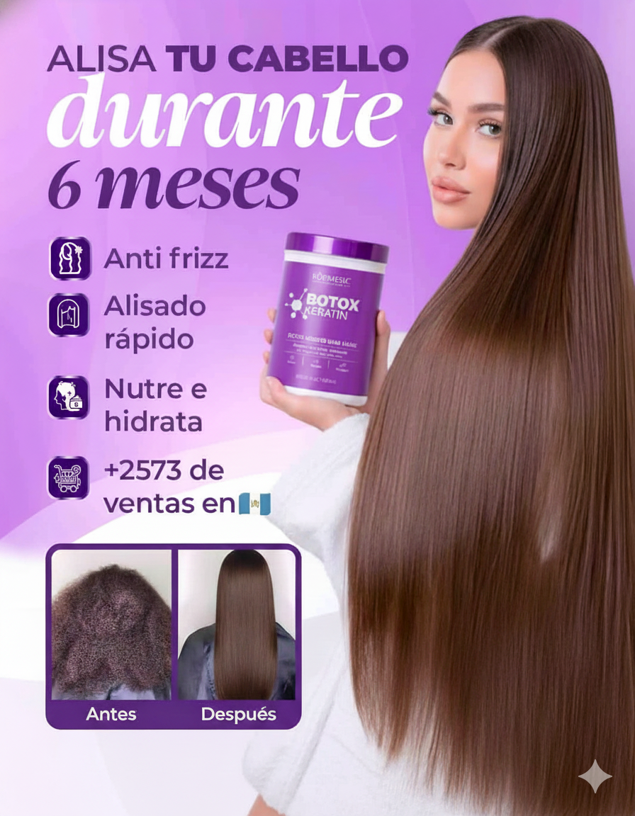 Keratina Hair Mask Fuerza Brillo Suavida