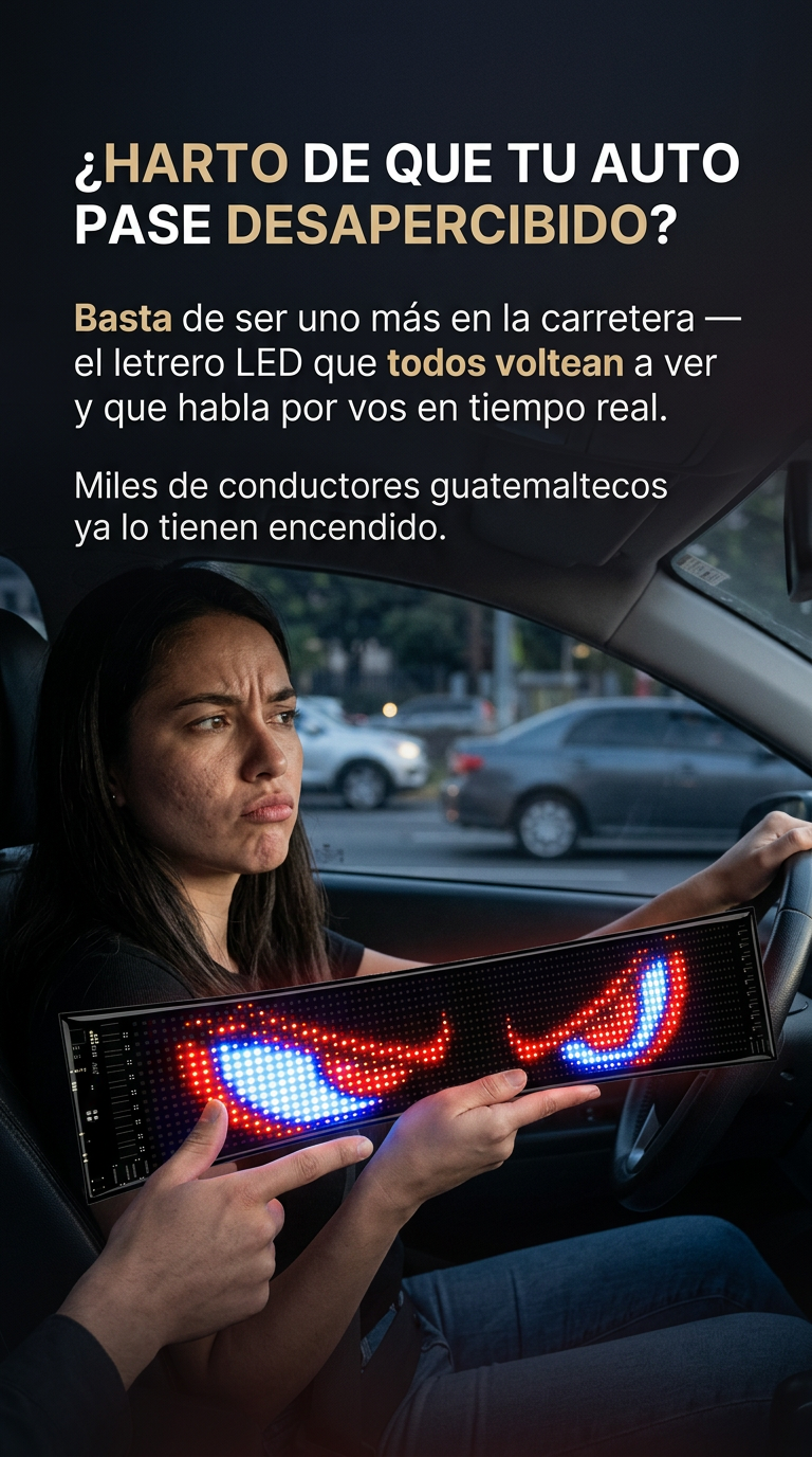 Letrero De Luz Led para CARRO